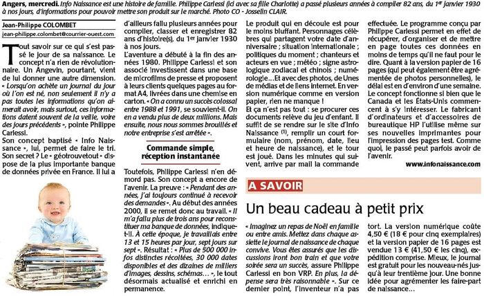 journal de naissance, journal anniversaire, Jour de Naissance, JT